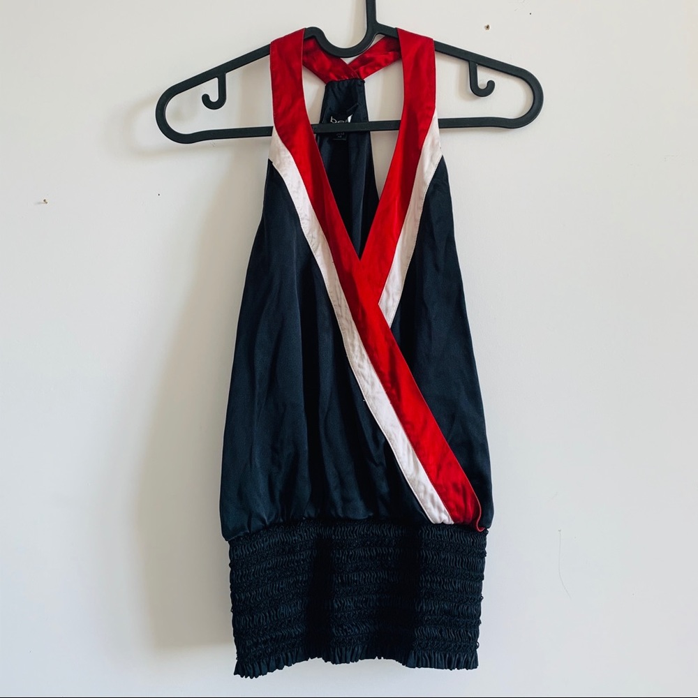 Bebe Satin Halter Top